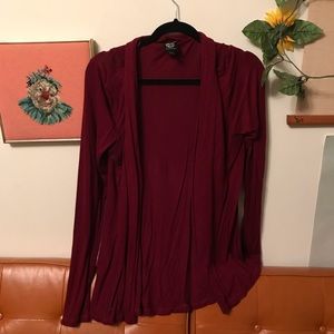 Bobeau cardigan - maroon